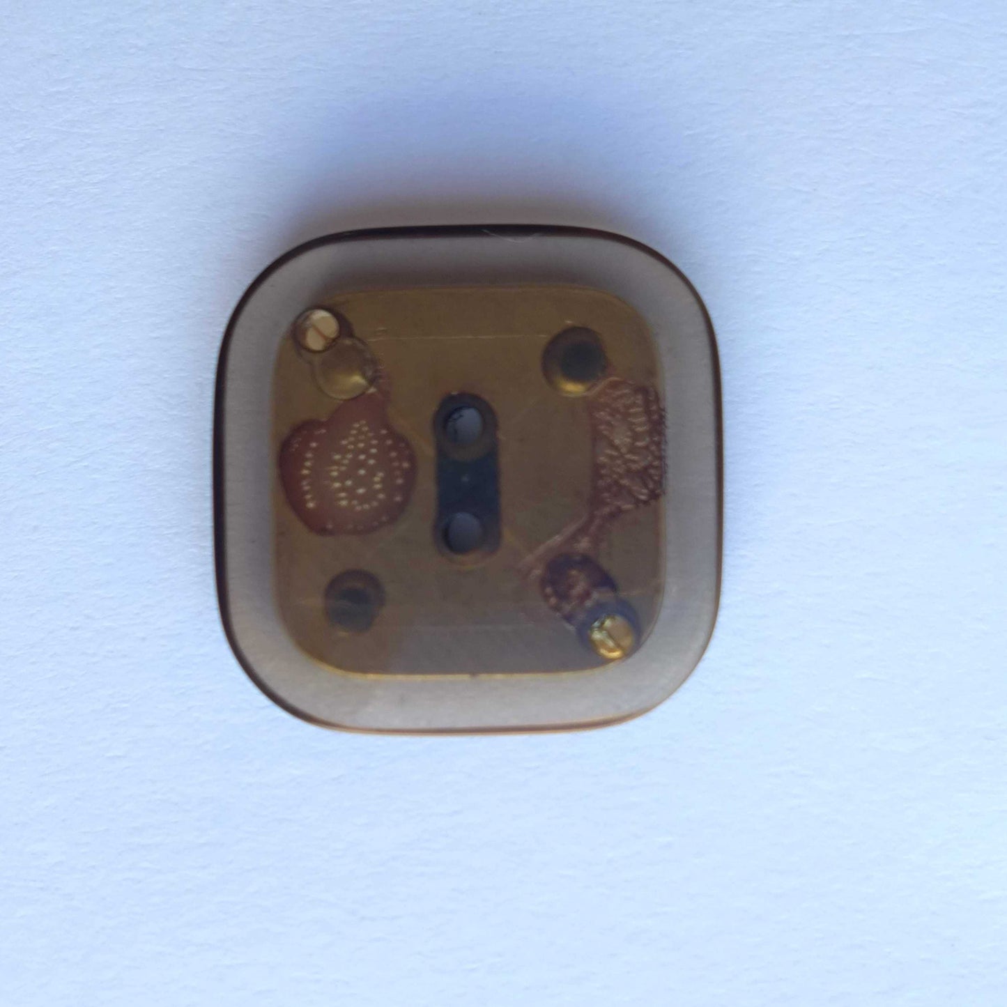 スクエア グリーン 2つ穴 R106