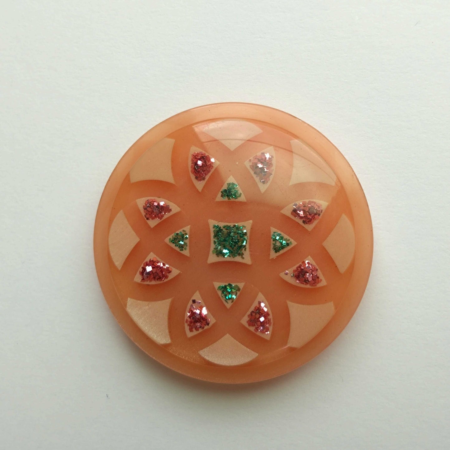 ピンク ラメ フラワー R130