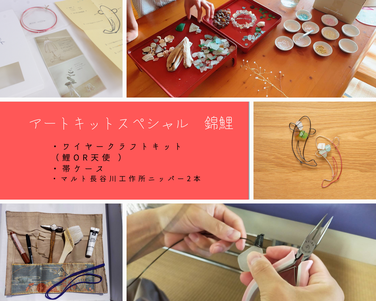 アートキットスペシャル錦鯉 帯ケース ”Shinryoku”/ペンチ2種付き