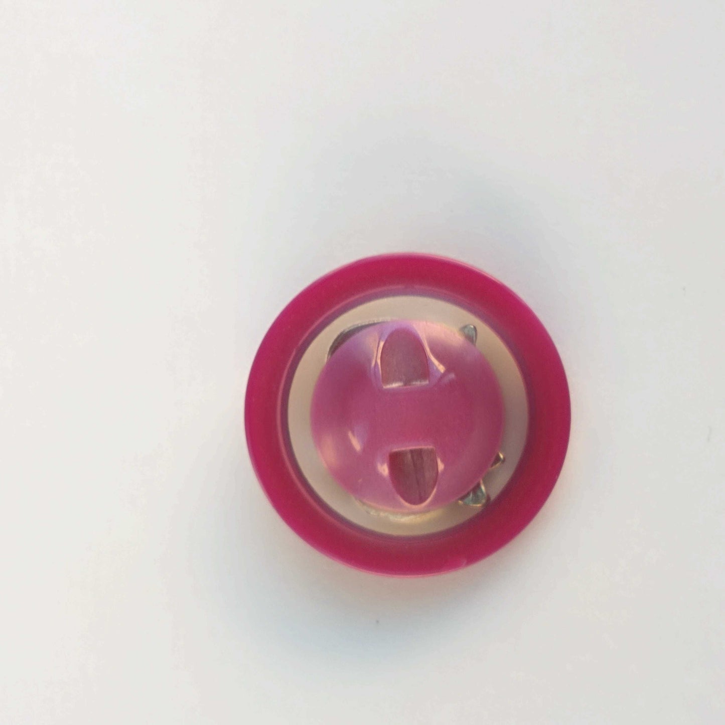 リボン　ピンク　クリア　シルバー　R219